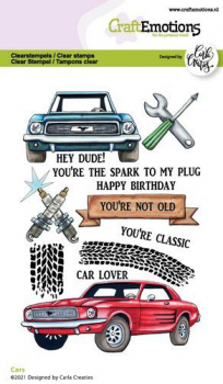 Craft Emotions Clear Stamps - Cars